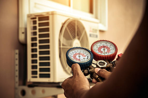 Professional Heat Pump Repair technician working in Plainfield, PA